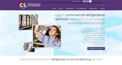 Desktop Screenshot of csrefrigeration.co.uk