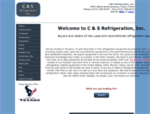 Tablet Screenshot of csrefrigeration.com
